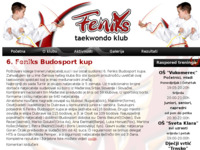 Frontpage screenshot for site: Taekwondo klub Feniks (http://www.tkd-feniks.hr/)
