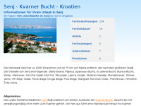 Frontpage screenshot for site: (http://www.kroatien-adrialin.de/ortsinfos/senj/)