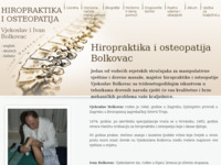 Frontpage screenshot for site: Hiropraktika i osteopatija Bolkovac (http://www.hiropraktika-bolkovac.hr)