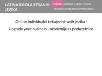 Frontpage screenshot for site: Latina škola stranih jezika (http://www.latina.hr)
