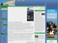 Frontpage screenshot for site: Istra.net dnevni vodič i online rezervacija smještaja (http://www.istra.net)