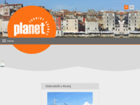 Frontpage screenshot for site: Turistička agencija Planet (http://www.planetrovinj.com)