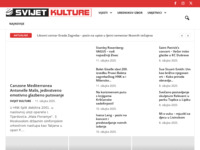 Frontpage screenshot for site: Svijet kulture (http://www.svijetkulture.com)