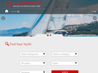 Frontpage screenshot for site: Ultra Sailing - yacht charter flota - najam jedrilica Hrvatska (http://www.ultra-sailing.hr/)
