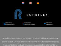 Frontpage screenshot for site: Rohrflex, Slavonski Brod, proizvodnja savitljivih cijevi (http://www.rohrflex.hr/)