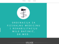 Frontpage screenshot for site: Privatna ordinacija (http://www.fizijatar-mile-batinic.hr)