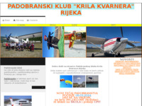 Frontpage screenshot for site: Para klub Krila Kvarnera, Rijeka, (http://www.padobranstvo.hr/)
