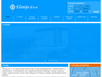 Frontpage screenshot for site: Elanija d.o.o. Split (http://www.elanija.hr)