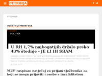 Frontpage screenshot for site: (http://petrinja-portal.net/)