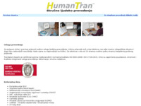 Frontpage screenshot for site: (http://www.tranexp.hr/HumanTran.html)