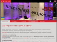 Frontpage screenshot for site: (http://www.decora-in.hr)