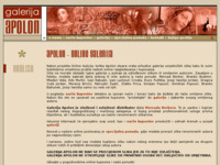 Frontpage screenshot for site: Galerija Apolon - online galerija umjetničkih slika (http://www.galerija-apolon.hr/)