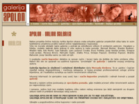 Frontpage screenshot for site: (http://www.galerija-apolon.hr/)