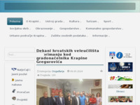 Frontpage screenshot for site: Grad Krapina (http://www.krapina.hr/)