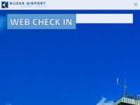 Frontpage screenshot for site: Zračna luka Rijeka (http://www.rijeka-airport.hr/)