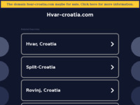 Frontpage screenshot for site: (http://www.hvar-croatia.com/)