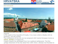 Frontpage screenshot for site: Zagreb Landmarks (http://www.burger.si/Croatia/Zagreb/Zagreb.html)