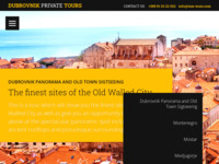 Frontpage screenshot for site: (http://www.dubrovnik-tours.info)
