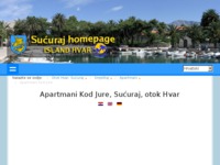 Frontpage screenshot for site: Apartmani Kod Jure, Sućuraj, otok Hvar (http://free-st.htnet.hr/kodjure)