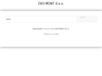 Slika naslovnice sjedišta: Eko-Mont d.o.o. (http://www.eko-mont.hr)