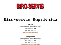 Frontpage screenshot for site: Biro-servis (http://www.biro-servis.hr/)