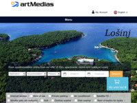 Frontpage screenshot for site: (http://www.artmedias.hr/)