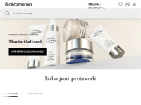 Frontpage screenshot for site: (http://www.biokozmetika.hr/)