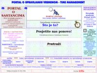 Frontpage screenshot for site: Upravljanje vremenom (http://www.portalalfa.com/time)