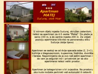 Frontpage screenshot for site: (http://free-st.htnet.hr/apartman-matej/)