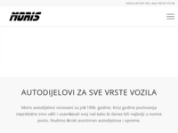 Frontpage screenshot for site: Moris - trgovina autodijelova (http://www.moris.hr)