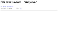 Frontpage screenshot for site: Andjelka, Apartmani i sobe - Otok Rab (http://rab-croatia.com/andjelka/)