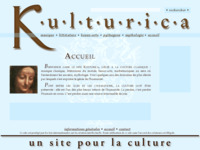Frontpage screenshot for site: (http://www.kulturica.com)