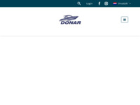 Frontpage screenshot for site: (http://www.donarboats.hr/)