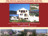 Frontpage screenshot for site: Apartmani Horvat, Komiža-otok Vis (http://www.apartments-horvat.com/)