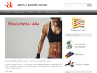 Frontpage screenshot for site: Atomic aerobic (http://www.atomicaerobik.hr)