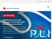 Frontpage screenshot for site: Hrvatski Crveni križ (http://www.hck.hr/)