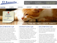 Frontpage screenshot for site: (http://www.sanatio.hr)