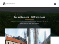 Frontpage screenshot for site: (http://www.cetina-kamen.com)