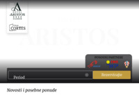 Frontpage screenshot for site: (http://www.hotel-aristos.hr/)