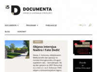 Frontpage screenshot for site: (http://www.documenta.hr)