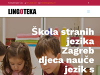 Frontpage screenshot for site: Škola stranih jezika Lingoteka (http://www.lingoteka.hr)
