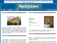 Frontpage screenshot for site: Apartmani Ružanović (http://apartmani-r.pondi.hr/)