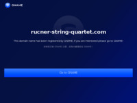 Frontpage screenshot for site: (http://www.rucner-string-quartet.com/)