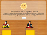 Frontpage screenshot for site: (http://www.stripovionline.com/)
