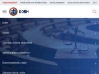 Frontpage screenshot for site: Državno odvjetništvo Republike Hrvatske (http://www.dorh.hr/)