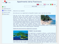 Frontpage screenshot for site: Apartmani Istra Franinović (http://www.apartman-franinovic.hr/)