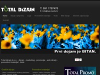 Frontpage screenshot for site: Grafički dizajn i priprema (http://www.totaldizajn.hr)