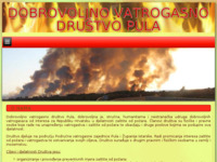 Frontpage screenshot for site: Dobrovoljno vatrogasno društvo Pula (http://www.dvd-pula.hr)
