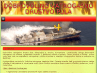 Frontpage screenshot for site: Dobrovoljno vatrogasno društvo Pula (http://www.dvd-pula.hr)