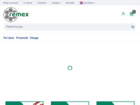 Frontpage screenshot for site: (http://www.remex.hr)